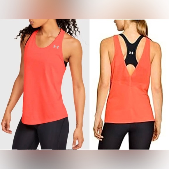 UNDER ARMOUR Womens' HEATGEAR ScoopTank with matching Sports Bra, EUC, sz Small - Picture 2 of 15